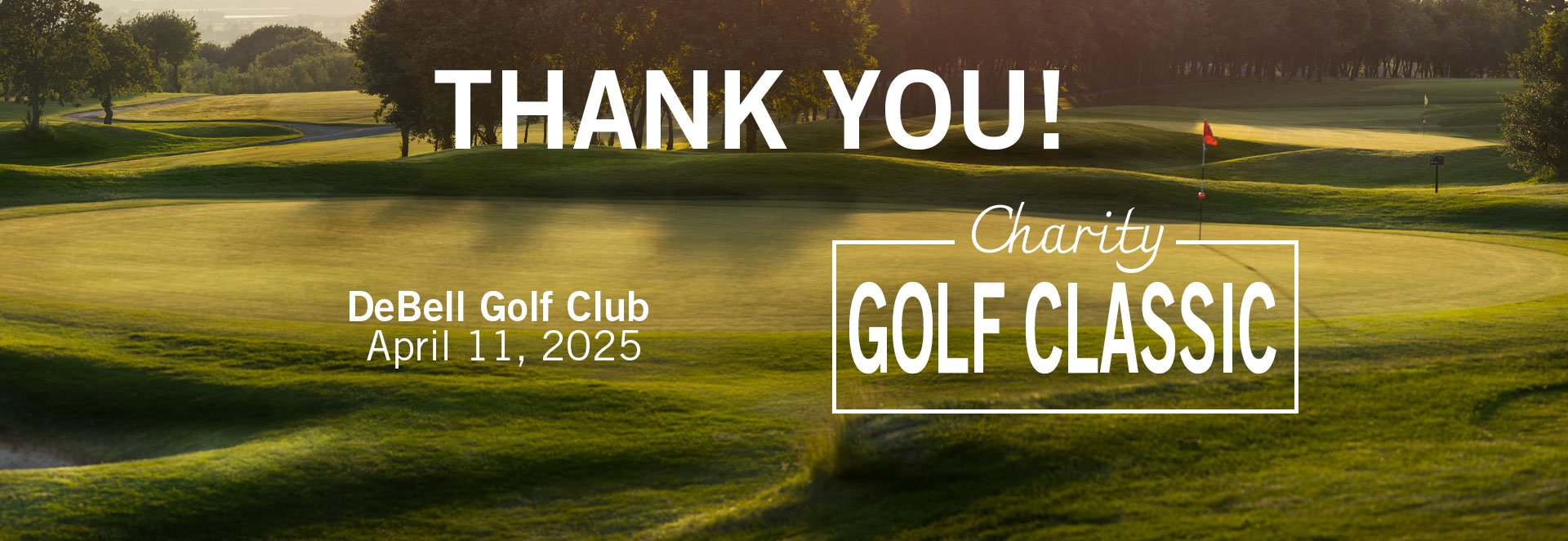 Golf Course with text for 2025 Golf Classic Golf Course with text for 2025 Golf Classic