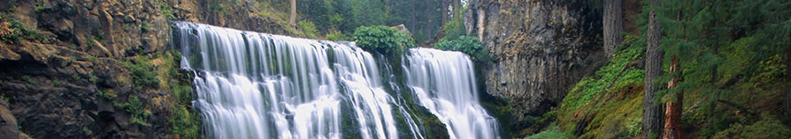 Waterfall in the mountains